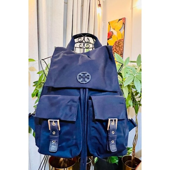 Tory Burch Handbags - ♦️TORY BURCH BLUE NYLON BACKPACK